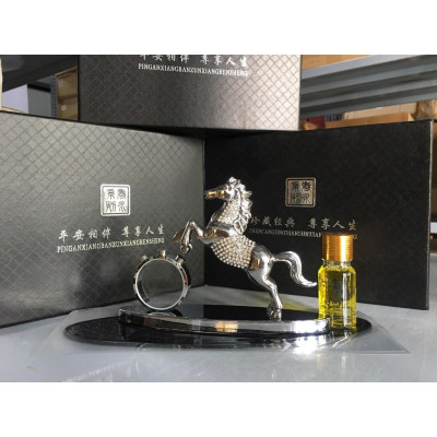 Tượng Phong Thuỷ Ngựa Vàng Đính Đá Cao Cấp - Tượng Mã Đáo Thành Công Trang Trí Bàn Làm Việc, Ô Tô 