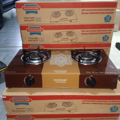 Bếp Gas Đôi Dương Kính Sunhouse SHB3336 KN-Hàng Chính Hãng