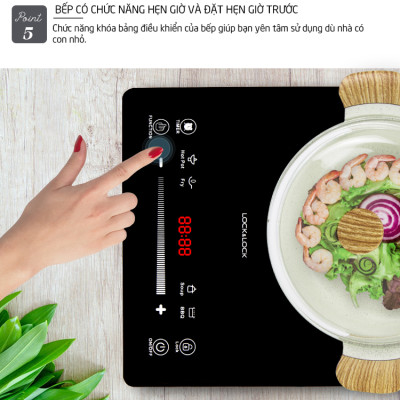 Bếp Hồng Ngoại Lock&Lock EJI421 (2000W) - Hàng Chính Hãng