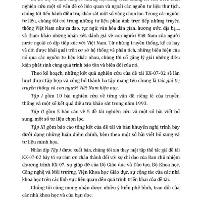 Các Giá Trị Truyền Thống Và Con Người Việt Nam Hiện Nay (Tái bản 2025)