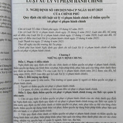 Sách Luật Xử Lý Vi Phạm Hành Chính Và Các Văn Bản Hướng Dẫn Thi Hành (V2601D)