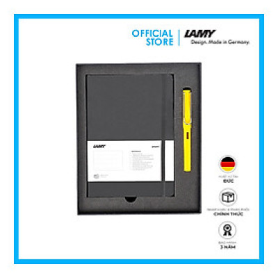 Gift Set Lamy Notebook A5 Softcover Black + Lamy Safari Yellow - GSNSa007