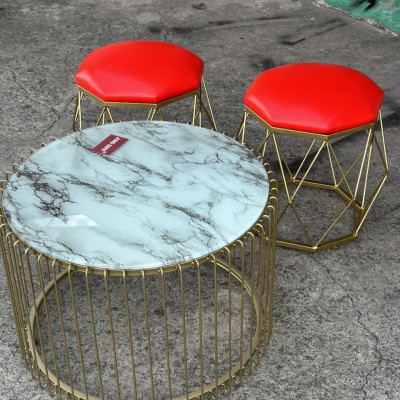 Bộ bàn ghế đơn giản Juno Sofa 2 đôn và 01 bàn