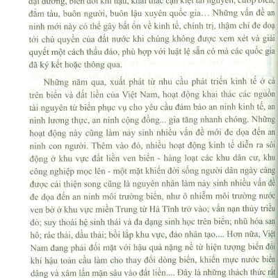 An Ninh Phi Truyền Thống Trên Biển Đông: Tiếp Cận Khoa Học Xã Hội Và Nhân Văn Trong Vấn Đề Môi Trường Và Khai Thác Tài Nguyên (Sách chuyên khảo) 