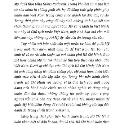 Chủ Tịch Hồ Chí Minh Với Nước Mỹ