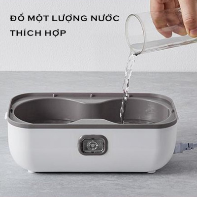 Hộp Cơm Cắm Điện 2 Tầng 4 Ngăn Inox Giữ Nhiệt Hâm Nóng Thức ăn