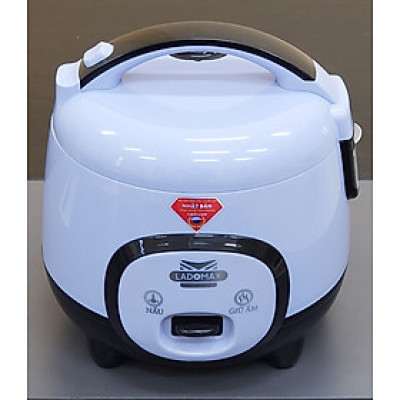 Nồi cơm điện 1.8L Ladomax HA-7418 lòng niêu nấu cơm chín đều, có xửng hấp, cho 4 - 6 người ăn - Hàng chính hãng