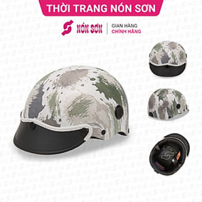 ƯU ĐÃI - Mũ bảo hiểm lỗ thông gió hoa văn chính hãng NÓN SƠN AMP-TR111