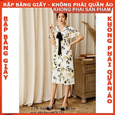 Rập giấy A0 mã 779-  rập đầm (BẢN VẼ)