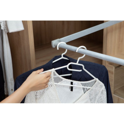 Set 10 cái Móc áo đầm vuông Hara 180 Bằng Nhựa Cao Cấp Inochi Nhật Bản (407 x 80 x 220 mm) - Giao Màu Ngẫu Nhiên