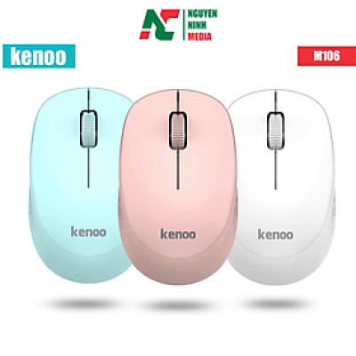 Chuột Không Dây Kenoo M106 Nhiều Màu, Nút Bấm Không Ồn - Hàng Chính Hãng
