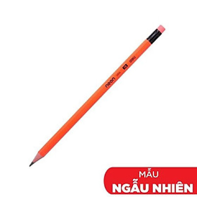 Bút Chì Gỗ 2B Deli Neon EU51400 (Mẫu Màu Giao Ngẫu Nhiên)