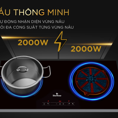 [Độc quyền online] Bếp Từ Đôi BlueStone ICB-6819 4000W - Miễn phí lắp đặt, cắt đá HCM, HN, Đồng Nai, Bình Dương - Bảo hành 2 năm