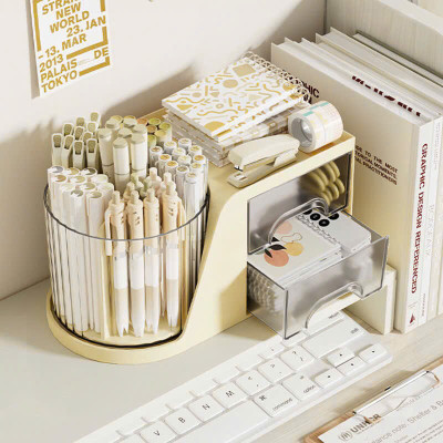 Hộp Đựng Bút Có Ngăn Kéo Tiện Dụng, Hộp Bút Để Bàn Đa Năng, Hộp Đựng Đồ Bàn Học, Hộp Đựng Mỹ Phẩm - HÀNG CHÍNH HÃNG MINIIN