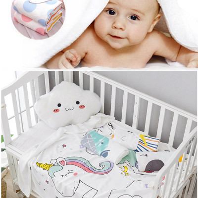 Chăn (mền) đũi cho bé từ sơ sinh đến tiểu học chất liệu sợi tre thiên nhiên và sợi Cotton, loại siêu mềm mịn, KT: 110x110cm, Bamboo Home - hàng chính hãng BBH09