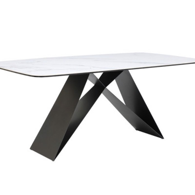 Bàn ăn cao cấp Juno Sofa mặt đá chân sắt M hiện đại