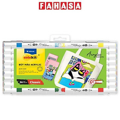Hộp 36 Bút Màu Acrylic - Colokit ACM-C019