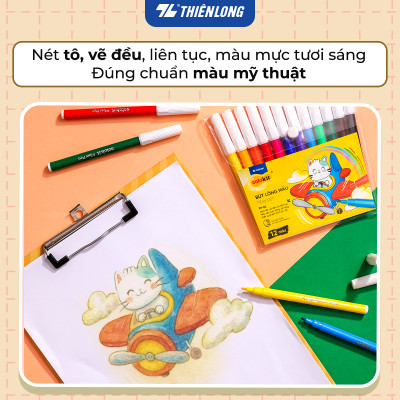 Bút lông màu Thiên Long Fiber Pen Colokit FP-01