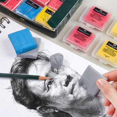 127220-Gôm Đất Sét Màu Xám/Hôp Nhựa-Faber-Castell