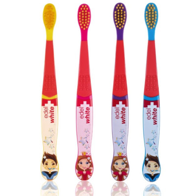 Bàn chải trẻ em 0-6 tuổi siêu mềm Edelwhite KIDS FLOSSERBRUSH dòng cao cấp