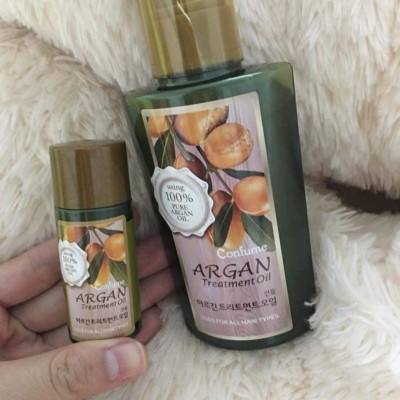 Tinh dầu thảo dược Argan Confume Argan Treatment Oil Hàn Quốc 120/25ml tặng móc khóa