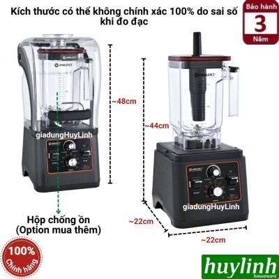 [Có hẹn giờ] Máy xay sinh tố công nghiệp Uniblend UB-712 Plus - [Mẫu mới 2024] - 1680W - Dung tích 1.8 lít - Hàng chính hãng