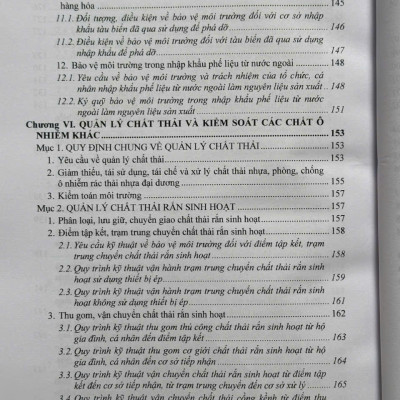 Sách Quy Định Chi Tiết Thi Hành Luật Bảo Vệ Môi Trường – Quản Lý Chất Thải và Kiểm Soát Các Chất Ô Nhiễm - V2560T