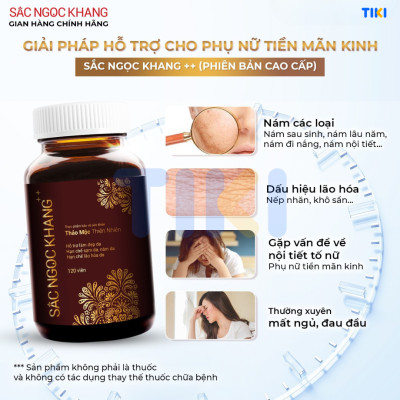 Combo dưỡng da và hỗ trợ giảm sạm, nám, tàn nhang: Collagen 60 viên và Sắc Ngọc Khang ++ 60 viên