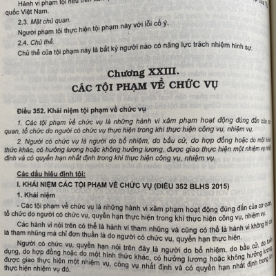 Phương Pháp Định Tội Danh Với 538 Tội Phạm Trong Bộ Luật Hình Sự Năm 2015 Sửa Đổi Đổ Sung Năm 2017
