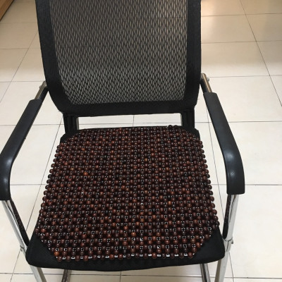 Đệm Lót Ghế Xe Ô Tô Hạt Gỗ Trắc ( video , hình thật )