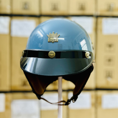 Mũ bảo hiểm xe máy 1/2 Royal M379 chính hãng có đệm cổ dành cho nam nữ đi xe máy-Nón Trùm