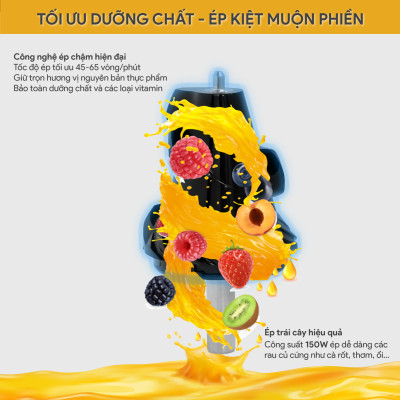 Máy Ép Chậm BlueStone SJB-6557 150W - Hàng Chính Hãng