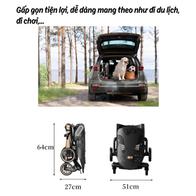 Xe đẩy Baobaohao V16 cho bé - Mẫu xe trendy nhất mùa hè năm 2024