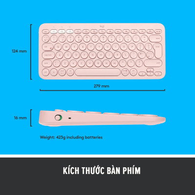 Bàn Phím Bluetooth Logitech K380 - Hàng Chính Hãng
