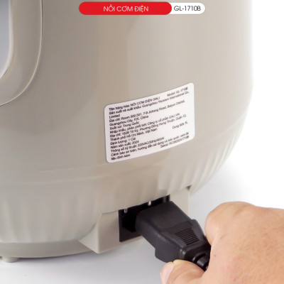 Nồi cơm điện Gali GL-1710B 1 lít. Hàng chính hãng, bảo hành 24 tháng.