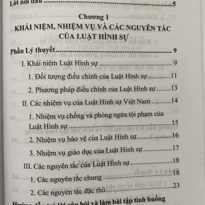 Hướng dẫn môn học Luật Hình Sự  -Tập 1 - Phần Chung 