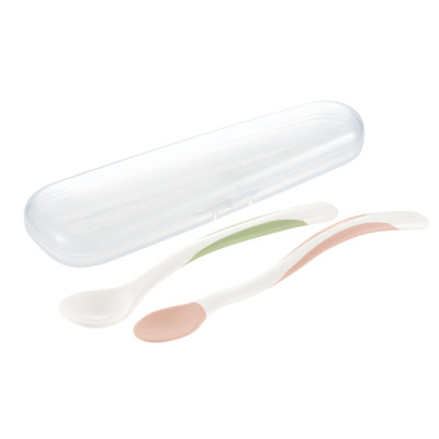 Bộ muỗng mềm và muỗng nhựa T.L.I (Kèm hộp) Richell