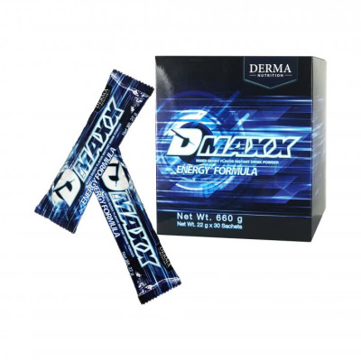 DMAXX thức uống bổ sung vitamin năng lượng có đường DAMODE 15 gói dùng thử màu xanh