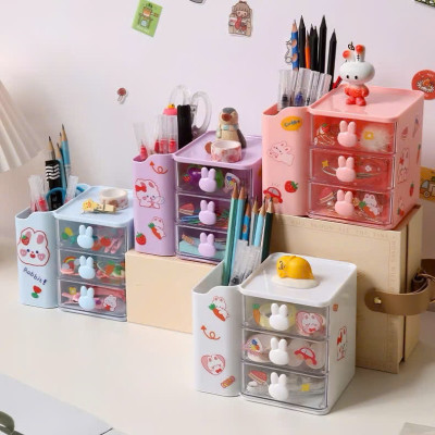 Kệ Đựng Bút Đa Năng Để Bàn – Hộp Mỹ Phẩm Đựng Đồ Trang Điểm, Tủ Để Đồ Dùng Học Tập, Văn Phòng Phẩm  - HÀNG CHÍNH HÃNG MINIIN