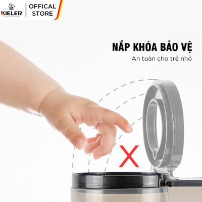 Máy ép chậm trái cây Kieler KL-916D 0.45L Máy ép hoa quả hàng chính hãng Đức công suất mạnh 240W giữ nguyên dưỡng chất Vitamin