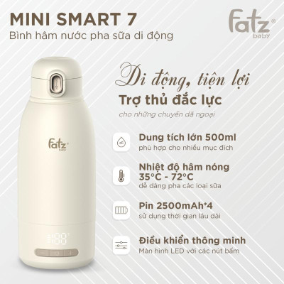 Bình Đun Nước Pha Sữa Di Động FATZBABY Các Dòng MINI SMART - Hàng Chính Hãng