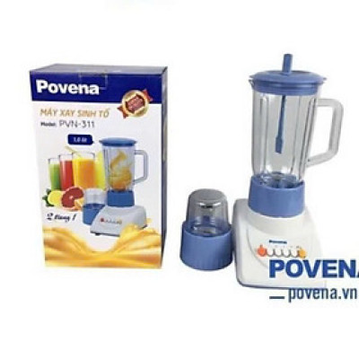 Máy xay sinh tố 2 cối Povena PVN-311 Hàng chính hãng