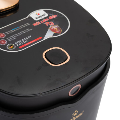 Nồi cơm điện chống dính cao cấp 3D Kalpen R3 dung tích 1 lít, an toàn cho sức khỏe - Hàng chính hãng