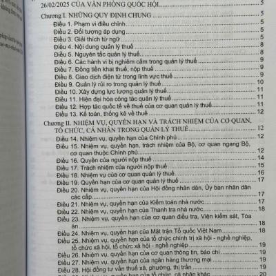 Sách Luật Quản lý Thuế – Quy Định Mới Về Quản Lý, Sử Dụng Hóa Đơn, Chứng Từ, Xử Phạt Vi Phạm hành Chính Về Thuế, Hóa Đơn (V2544D)