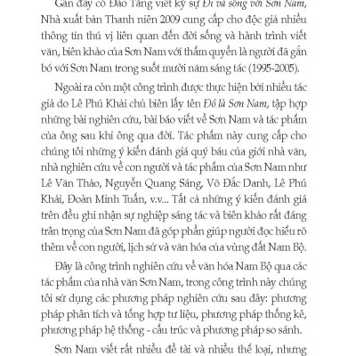 Văn Hóa Nam Bộ Qua Cái Nhìn Của Sơn Nam