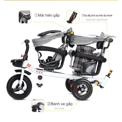 Xe đẩy đôi cho bé