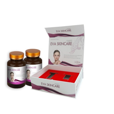 Viên uống đẹp da Eva Skincare Vinapharco, hộp 60v, trắng da, hạn chế lão hoá