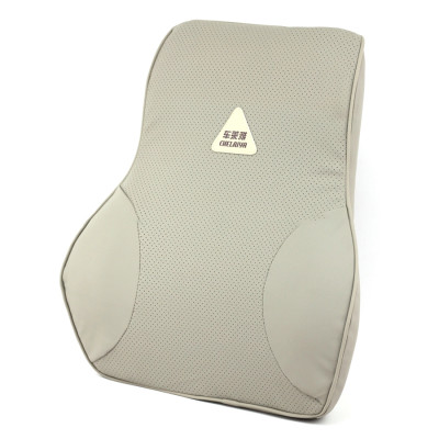 Tựa Lưng Ô Tô Cao Su Non Bọc Da CHELAIYA MS001 Màu Xám