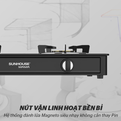 BẾP GAS DƯƠNG KÍNH SUNHOUSE MAMA MMB0910 - Hàng Chính Hãng