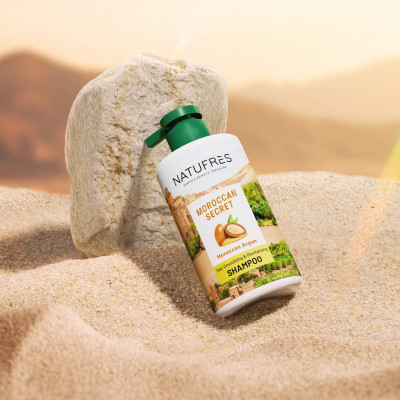 Dầu gội NATUFRÈS Moroccan Secret Tinh Dầu Argan - Ngăn ngừa khô xơ, giúp tóc suôn mượt, mềm mại 250ml,450ml